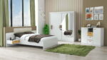 Set mobila dormitor Domino alb 3