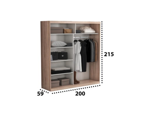 Set mobila dormitor Effect Sonoma Dressing 3 1
