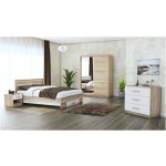 Dormitor Beta Sonoma Alb Dressing 150 cm 1 1