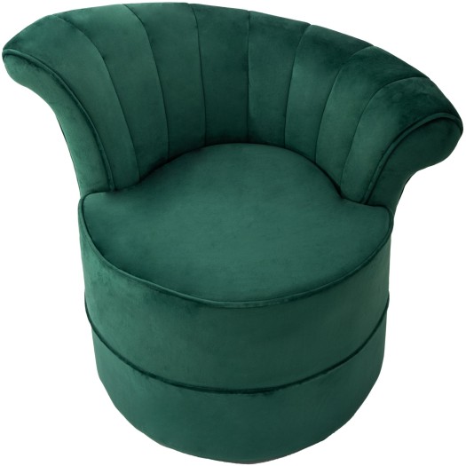 Fotoliu tapitat Emmy, catifea, verde - imagine 3