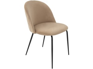 Scaun living tapitat cu stofa premium, S-157, crem