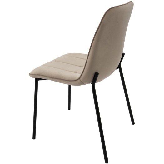 Scaun living tapitat cu stofa premium, S-174, cappucino - imagine 5