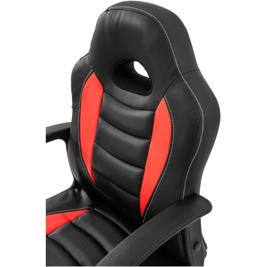 Scaun birou S-182, negru/rosu - imagine 6