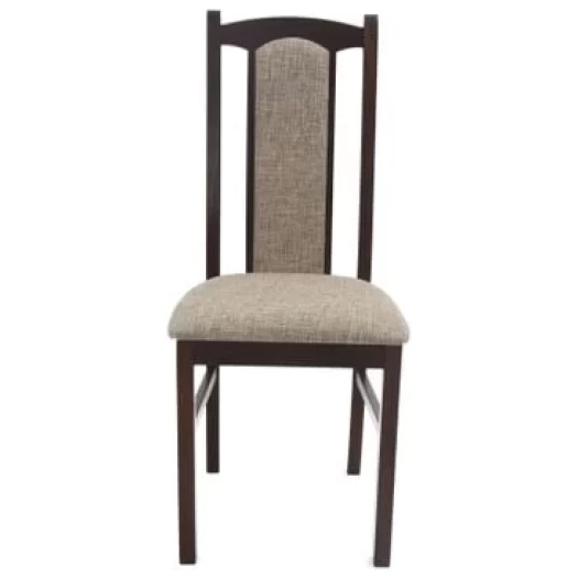 Set masa extensibila 160 x 200 cm cu 6 scaune tapitate, MB-12 Venus 1 si S-37, nuc, lemn masiv de fag, stofa - imagine 8