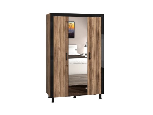 Dressing Omega, Nuc Lyon, Cu oglinda, 130x202x52 cm, PAL - imagine 2