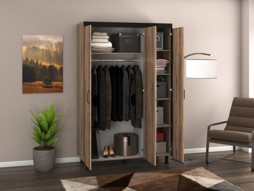 Dressing Omega, Nuc Lyon, Cu oglinda, 130x202x52 cm, PAL - imagine 5