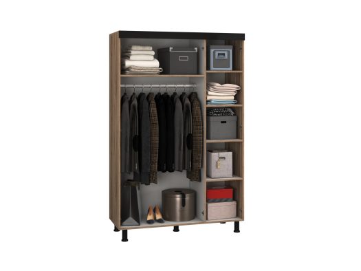 Dressing Omega, Nuc Lyon, Cu oglinda, 130x202x52 cm, PAL - imagine 4