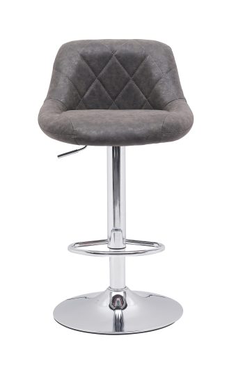 Scaun bar, S-202, Maro, 46x106x47 cm, Piele Ecologica - imagine 4