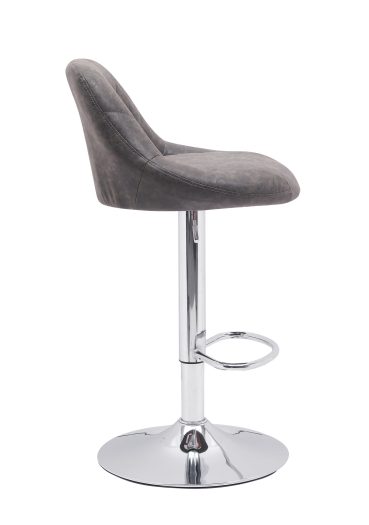Scaun bar, S-202, Maro, 46x106x47 cm, Piele Ecologica - imagine 5