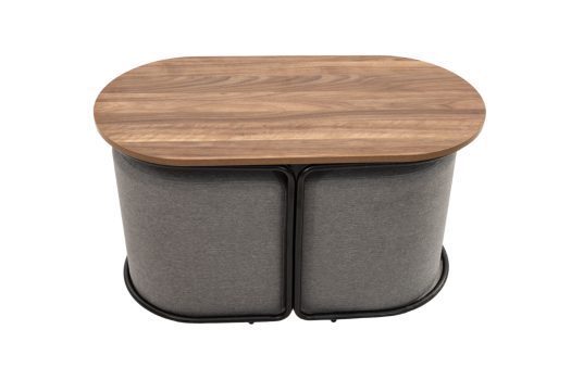 Set masa cafea cu 2 tabureti, MC-111 78x39x45 cm, Blat MDF - imagine 3