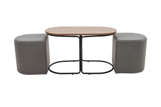 Set masa cafea cu 2 tabureti, MC-111 78x39x45 cm, Blat MDF - imagine 4