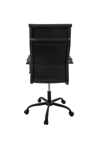 Scaun birou S-193, 115x43.5x46 cm, Negru, Piele Ecologica - imagine 5