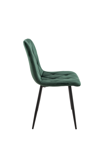 Scaun living tapitat S-207, 88x43x48 cm, Verde - imagine 3