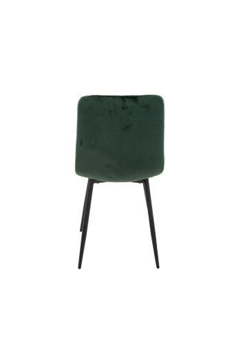 Scaun living tapitat S-207, 88x43x48 cm, Verde - imagine 5